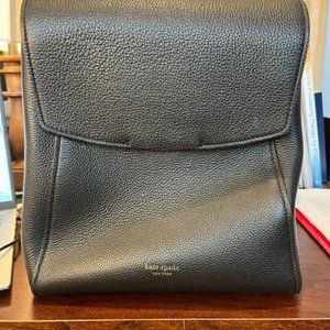Kate Spade leather black backpack purse